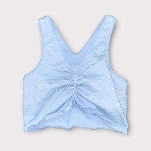 Light blue periwinkle athletic top